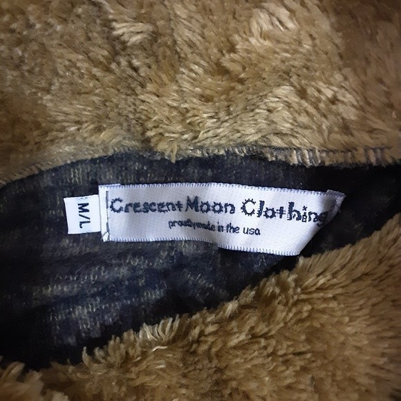 Crescent Moon Oversized Pullover Turtleneck Asymmetrical Poncho Sweater Wrap M/L - Picture 7 of 7